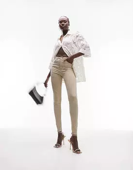 Песочные джинсы Topshop Tall Jamie