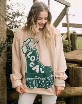 Песочный свитшот унисекс с рисунком местных туристов Batch1