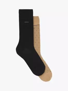 Пестрые носки на щиколотках HUGO BOSS, цвет Black/Camel