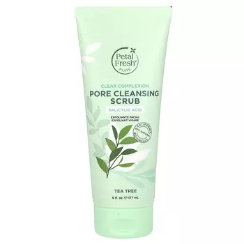Petal Fresh, Pure, Clear Complexion, скраб для очищения пор, чайное дерево, 177 мл (6 жидк. унций)