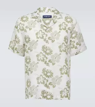 Petala roberto льняная рубашка с цветочным принтом Frescobol Carioca, зеленый