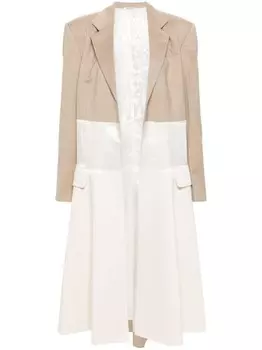 Peter Do Collage пальто со вставками, серый