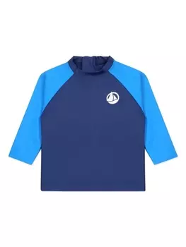 Petit Bateau футболка для плавания с логотипом, синий