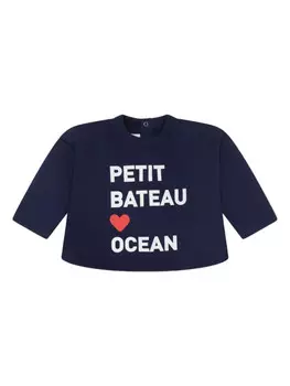 Petit Bateau хлопковая толстовка, синий