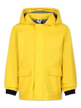 Petit Bateau непромокаемый плащ с капюшоном, желтый