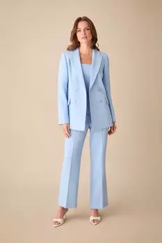 Petite брюки прямого покроя Ro&Zo, синий