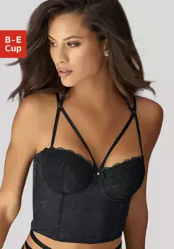 Petite Fleur Gold корсаж на косточках и соблазнительной ленте, сексуальное нижнее белье, нижнее белье, черный