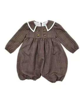 Petite Maison Kids твидовый комбинезон унисекс Blair Estate - Baby, Little Kid, коричневый