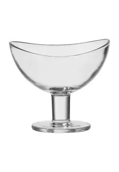 Петлевая миска на ножке, сервировочная миска Leonardo, transparent