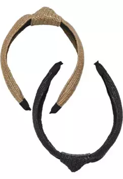 Петля URBAN CLASSICS " Urban Classics Unisex Braid Bast Headband, 2 шт.", черный