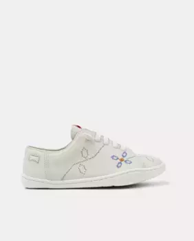 Peu Cami Twins кожаные кроссовки для девочек Camper, белый