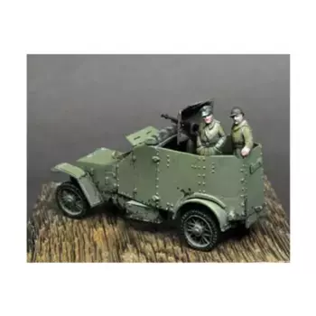 Peugeot с MG Crew - 1918 г., Historical Miniatures - Polish (1:72) (Scibor Monstrous Miniatures)