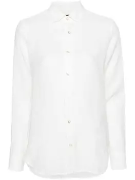 Peuterey льняная рубашка на пуговицах, белый