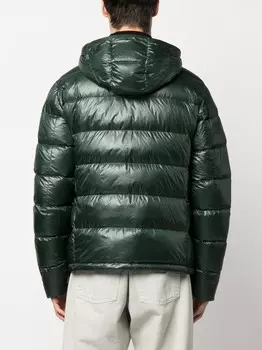 Peuterey пальто с капюшоном и карманами, зеленый