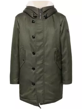Peuterey пальто с логотипом, зеленый