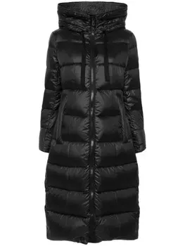 Peuterey пуховик с нашивкой-логотипом, черный