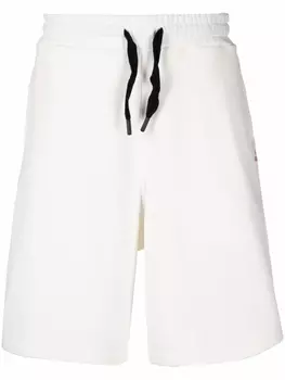 Peuterey шорты-бермуды с вышитым логотипом, белый