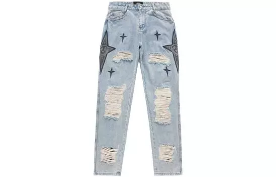 ПФР И Мужские джинсы, серо-синий