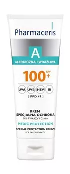 Pharmaceris, А, защитный крем для лица и тела, SPF 100, 75 мл