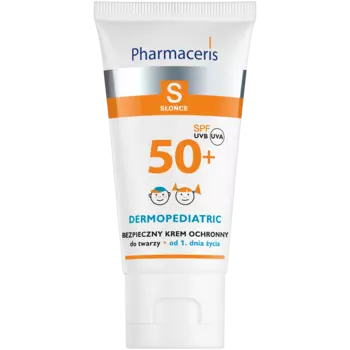 Pharmaceris S безопасный защитный крем для лица для детей с SPF50+, 50 мл