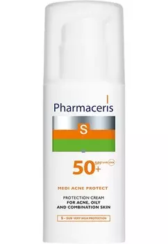 Pharmaceris S ЗАЩИТНЫЙ КРЕМ для акне, комбинированной и жирной кожи MEDI ACNE PROTECT SPF 50+ 50 мл