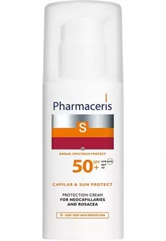 Pharmaceris S ЗАЩИТНЫЙ КРЕМ для кожи с капиллярами и розацеа CAPILAR & SUN PROTECT SPF 50+ 50 мл