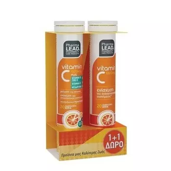 PharmaLead Promo Витамин С плюс 1500 мг, 20 шипучих таблеток и Витамин С, 1000 мг, 20 шипучих таблеток