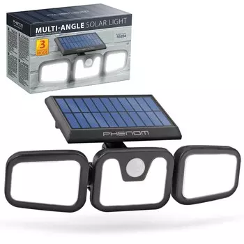 Phenom - прожектор с солнечной энергией для подъездной дороги или гаража - датчик движения - IP65 HomeShopXL, черный
