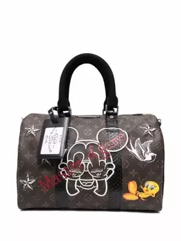 Philip Karto кастомизированная сумка-тоут Speedy 35, коричневый