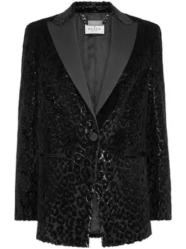 Philipp Plein бархатный блейзер, черный