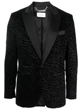 Philipp Plein бархатный пиджак Lord Fit, черный
