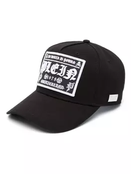 Philipp Plein бейсболка с нашивкой-логотипом, черный