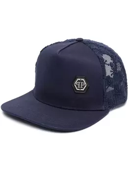 Philipp Plein бейсболка с нашивкой-логотипом, синий