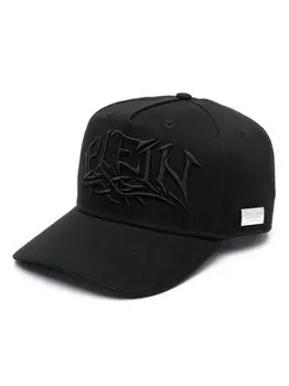 Philipp Plein бейсболка с вышитым логотипом, черный