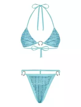 Philipp Plein бикини с кристаллами, синий