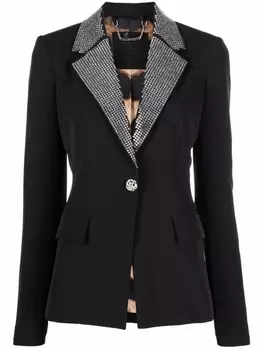 Philipp Plein блейзер Cady с кристаллами, черный