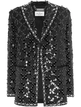 Philipp Plein блейзер Plein Paillettes, черный