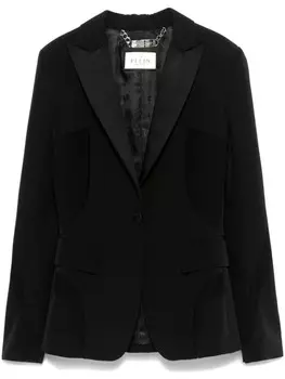 Philipp Plein блейзер с прозрачными вставками, черный