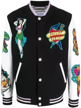 Philipp Plein бомбер Hawaii, черный