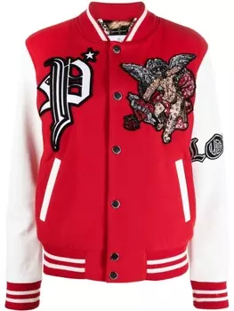 Philipp Plein бомбер Love Angel, красный