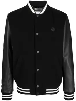 Philipp Plein бомбер с декором, черный