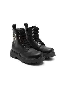 Philipp Plein ботинки с логотипом, черный