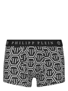 Philipp Plein боксеры с монограммой, черный