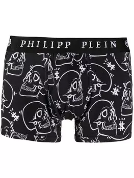 Philipp Plein боксеры с принтом, черный