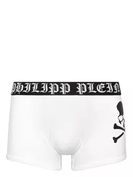 Philipp Plein боксеры Skull & Bones, белый