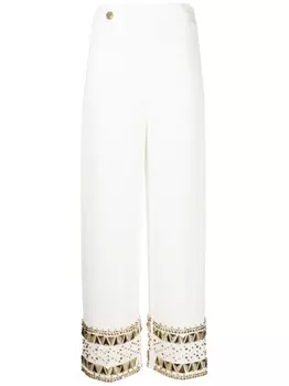 Philipp Plein брюки Cady с заклепками, белый