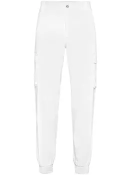 Philipp Plein брюки-карго зауженного кроя, белый