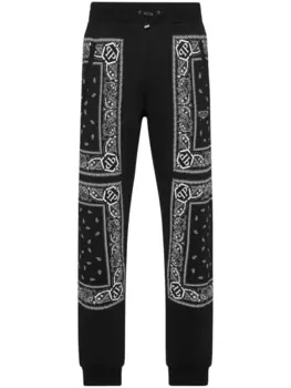 Philipp Plein брюки с принтом пейсли, черный