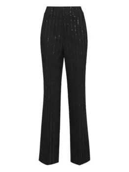 Philipp Plein брюки в тонкую полоску, черный