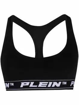 Philipp Plein бюстгальтер с логотипом, черный